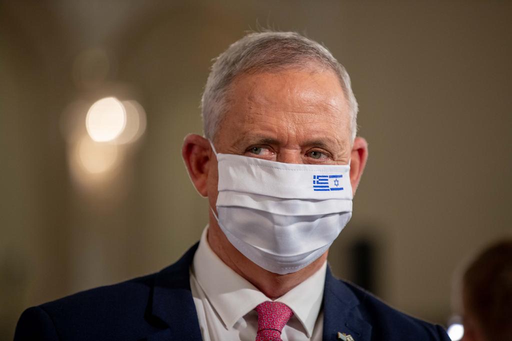 Бени Ганц. Фото: Охад Цвайгенберг בני גנץ וראש ממשלת יוון קיריאקוס מיצוטקיס