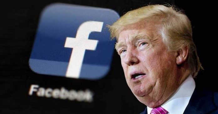 U.S. President Donald Trump censored by Facebook