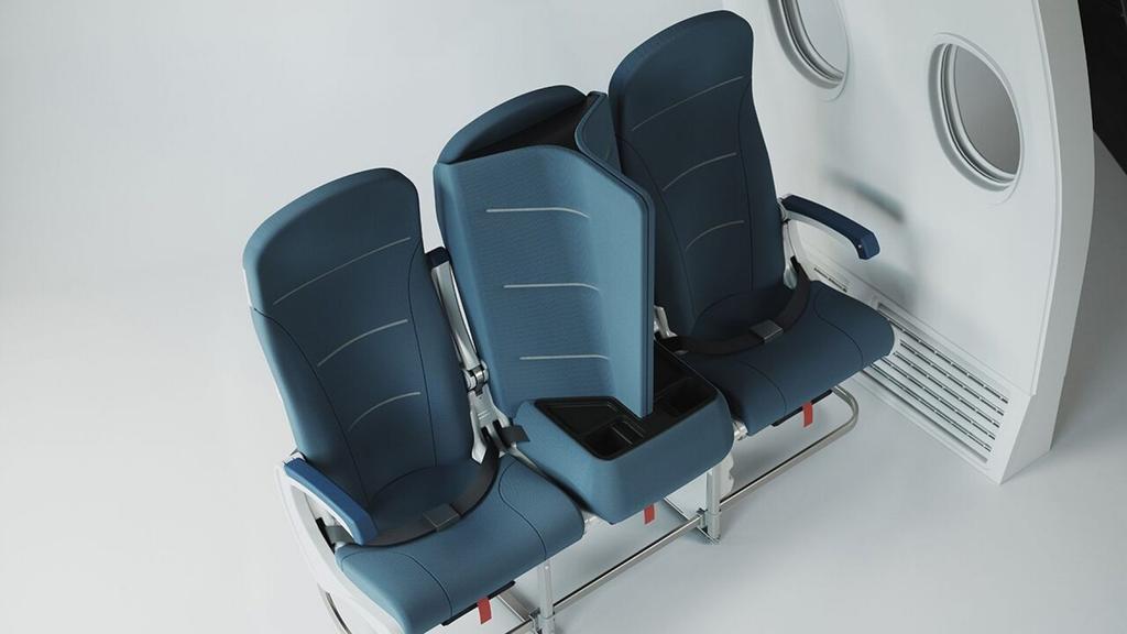 מושב מטוס שמייצר הפרדה בין נוסעים