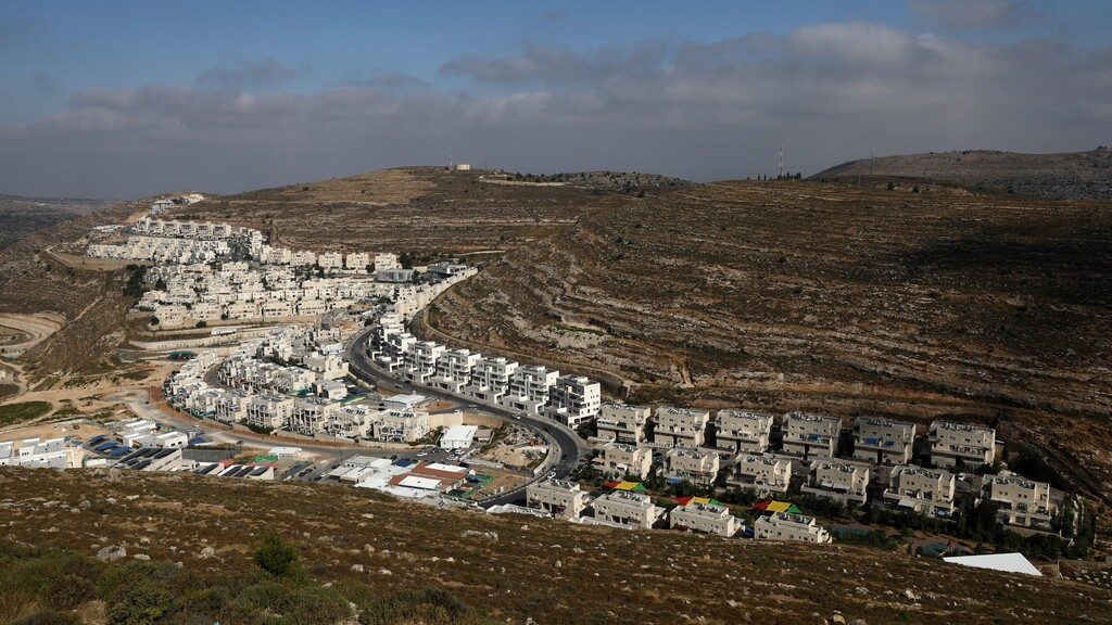 A view shows Israeli settlement buildings around Givat Ze'ev and Ramat Givat Ze'ev 