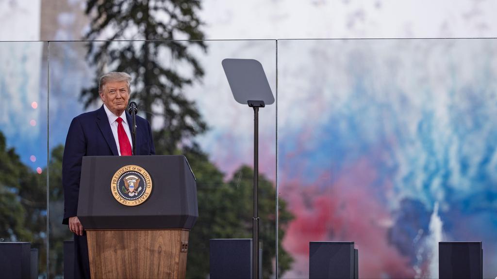 President Donald J. Trump attends the Fourth of July 'Salute to America' event in Washington, D.C. 