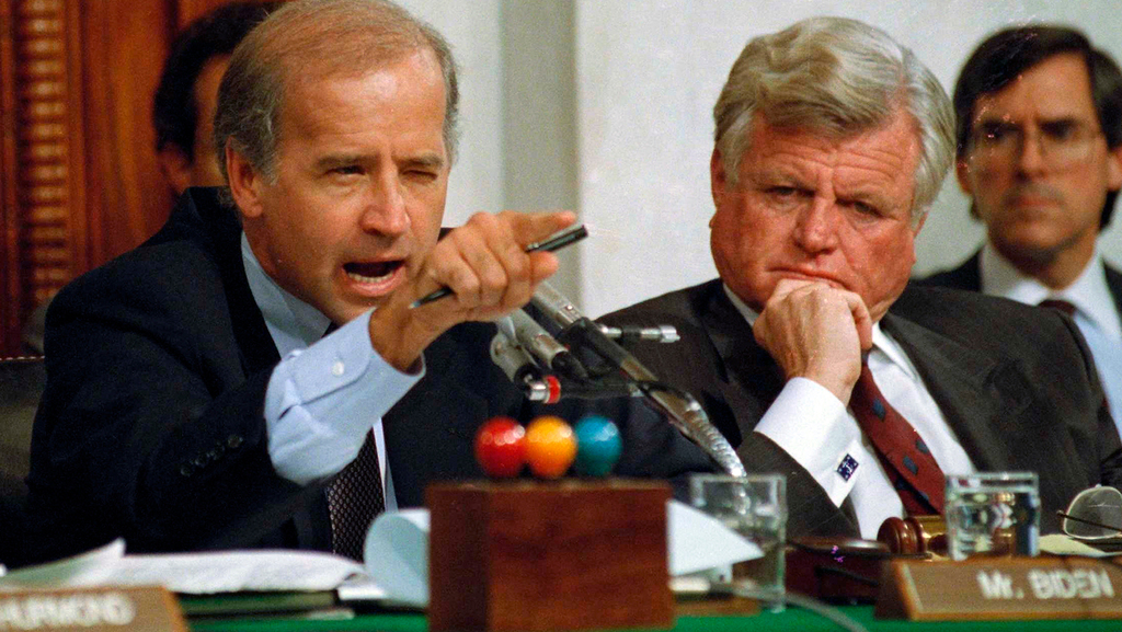  Biden during Senate hearing in 1991 
