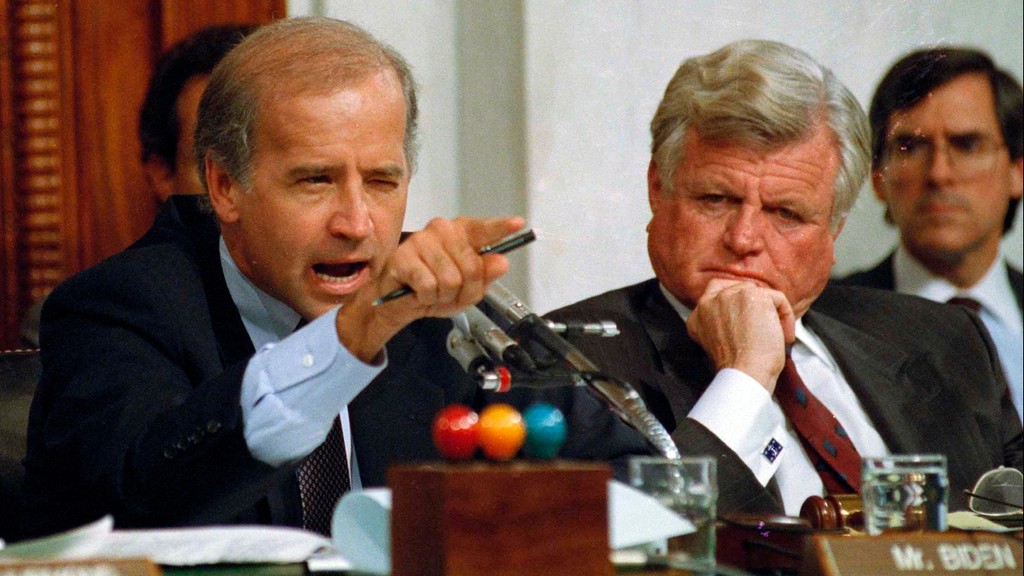  Joe Biden during Senate debate in 1991 