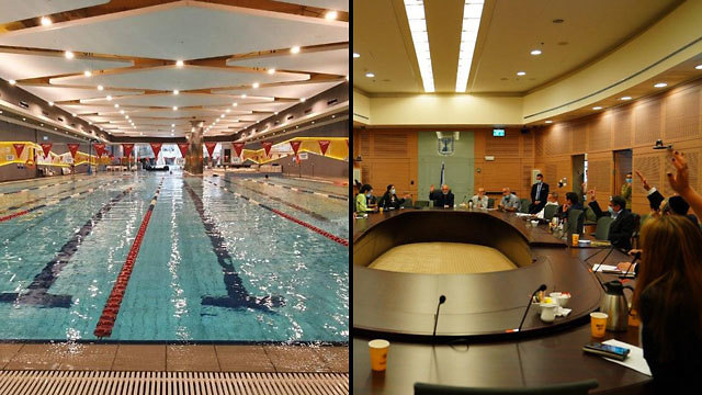 Swimming pools; Knesset virus committee 