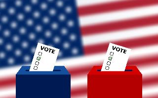 ארה"ב בוחרת 2020 בחירות איורים מ שאטרסטוק אינפו גרפיקה