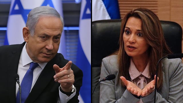 At war: Prime Minister Benjamin Netanyahu and Likud MK Yifat Shasha-Biton 