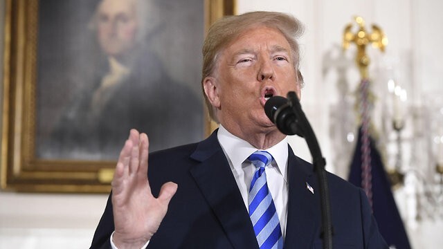 U.S. President Donald Trump announced his withdrawal from the Iran nuclear deal, May 2018 
