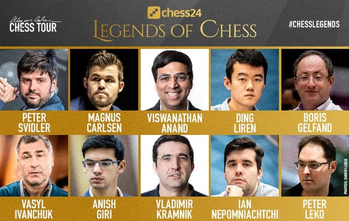 Турнир "Легенды шахмат" онлайн