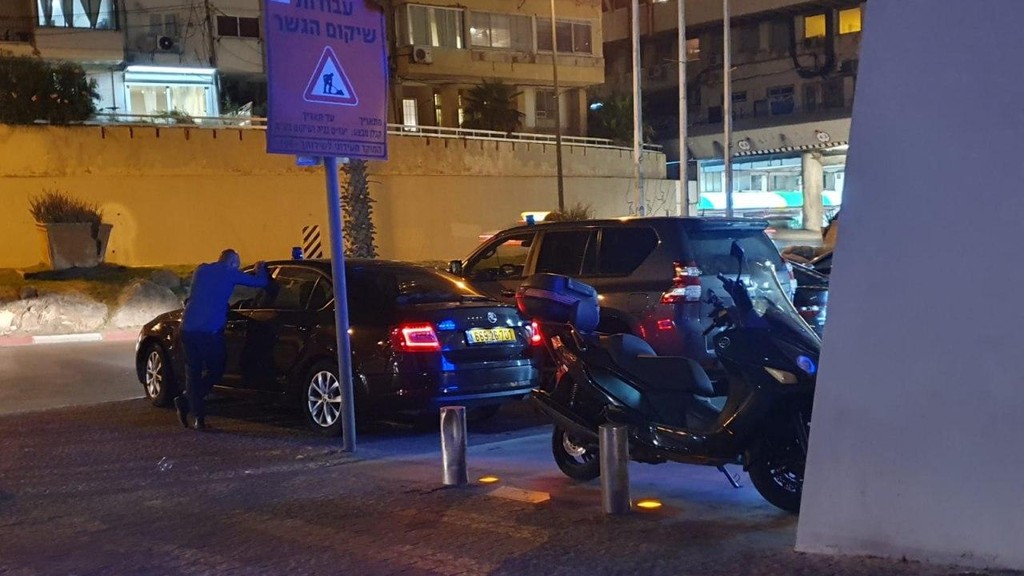 מאבטחי רה"מ מחוץ למלון קרלטון בתל אביב