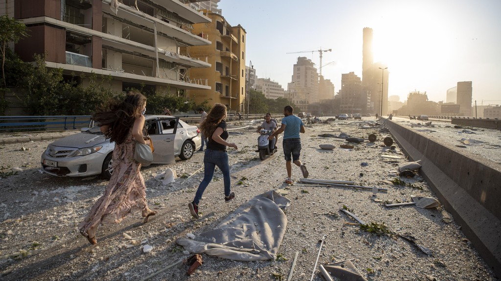 Разрушения в Бейруте 