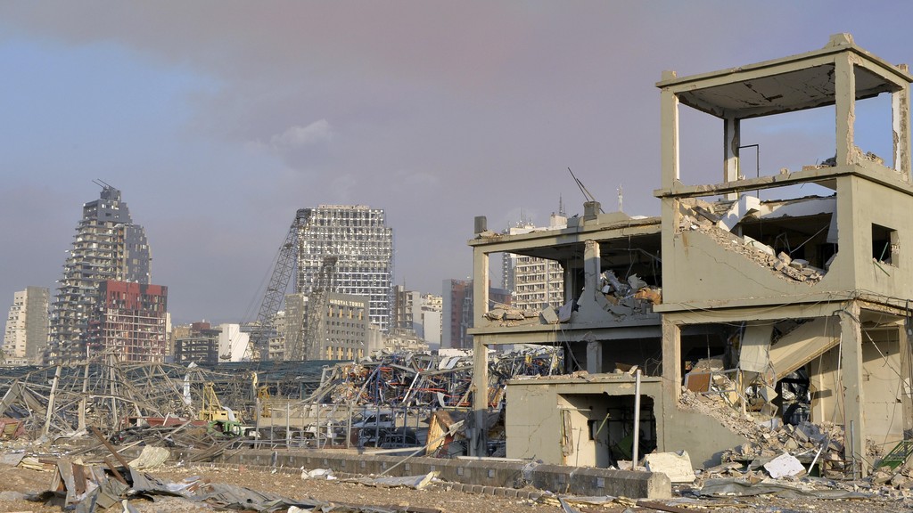  Бейрут после взрыва 