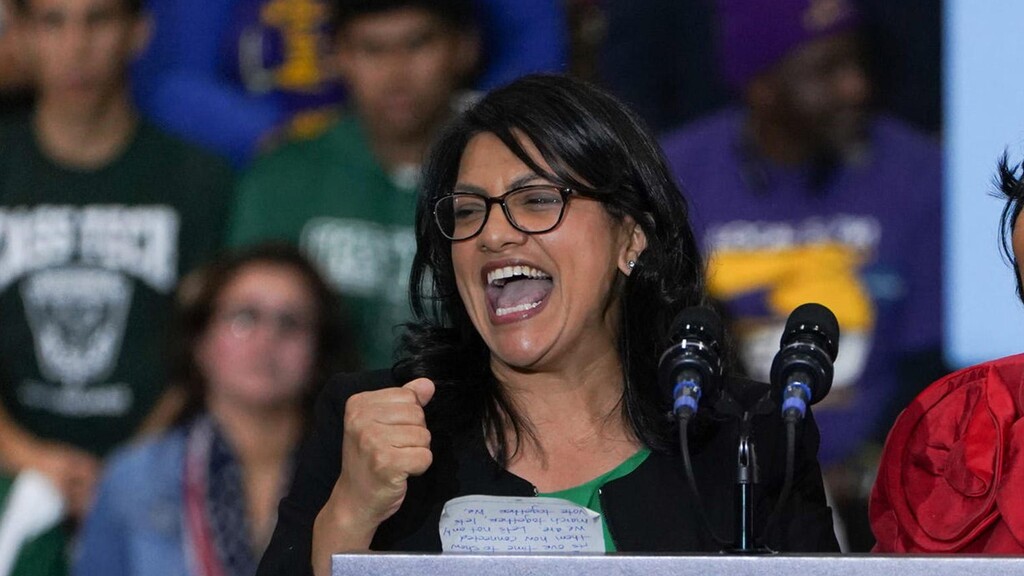 Democrat Michigan Rep. Rashida Tlaib (Photo: TNS) Congressional candidate Rashida Tlaib and Detroit City Council President Brenda Jones speak during the Michigan Get Out The Vote Rally by the Michigan Democratic Party on Friday, October 26, 2018