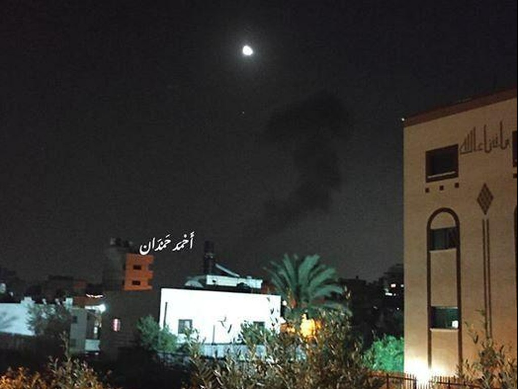 Smoke over Gaza following retaliatory IDF strikes 