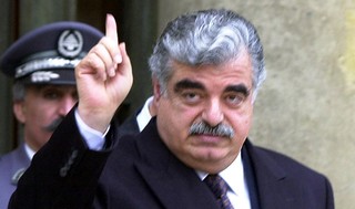 ראש ממשלת לבנון לשעבר רפיק אל חרירי ב צרפת בשנת 2001