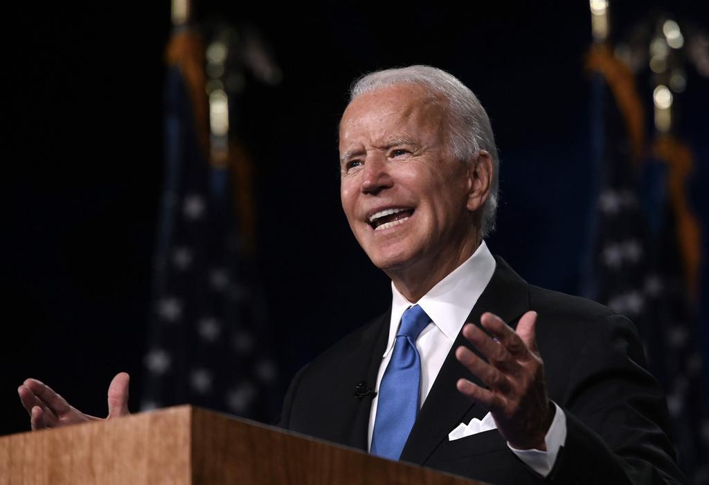 Former Vice President Joe Biden (Photo: AFP) ג'ו ביידן נאום קבלת מועמדות נשיאות ועידה דמוקרטית