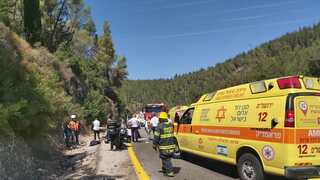 כביש 386: רוכב אופנוע כבן 20 נהרג בתאונה