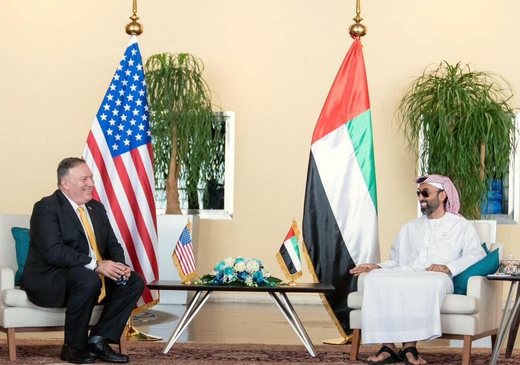 U.S. Secretary of State Mike Pompeo and UAE Crown Prince Mohammed bin Zayed Al Nahyan 