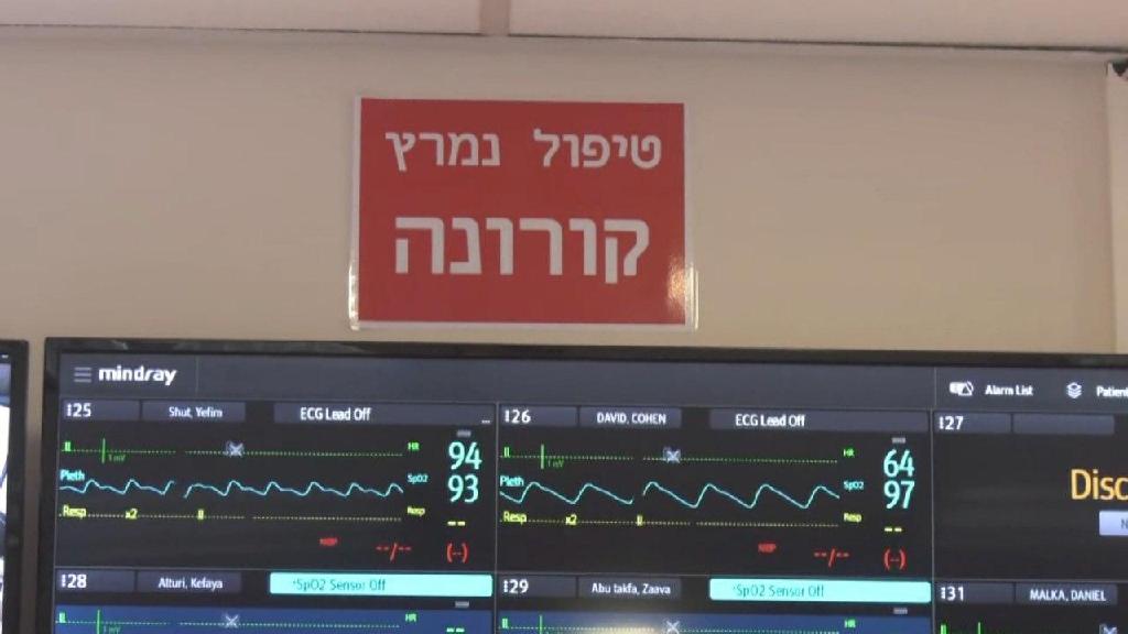 מחלקת הקורונה בבית חולים סורוקה בבאר שבע בצל עליית הנדבקים
