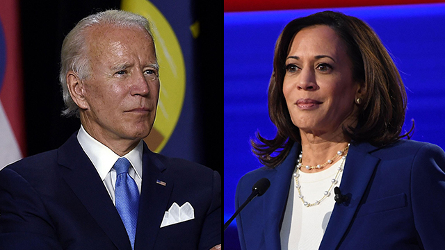 Democrat presidential candidate Joe Biden and running mate Kamala Harris 