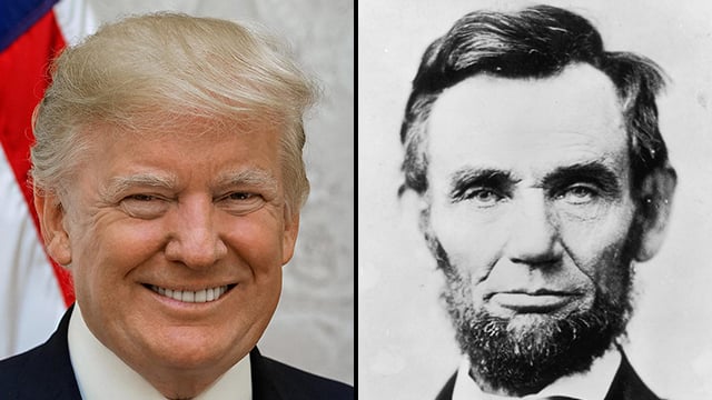  הנשיאים לינקולן וטראמפ. לחזור למקורות