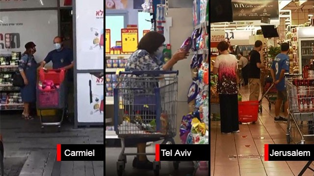 Israelis stock up on provisions ahead of the expected lockdown next week