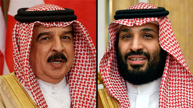 Leaders of Bahrain and UAE 