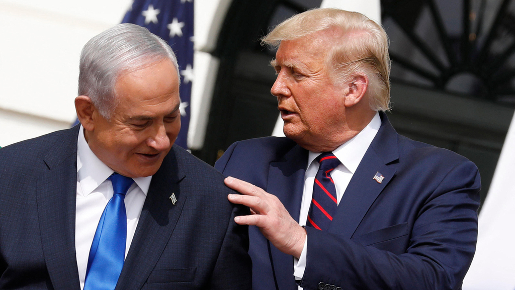 דונלד טראמפ בנימין נתניהו חתימת הסכם השלום בין ישראל לאיחוד האמירויות בבית הלבן