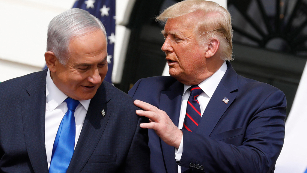 דונלד טראמפ בנימין נתניהו חתימת הסכם השלום בין ישראל לאיחוד האמירויות בבית הלבן