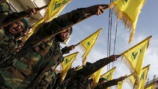 Hezbollah fighters march in Lebanon 