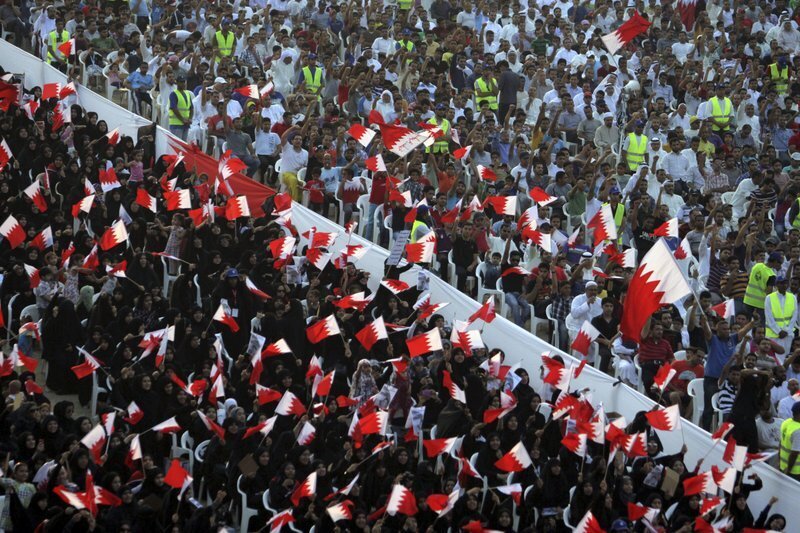 Anti government demonstrations in  Bahrain in 2011 as part of the Arab Spring 
