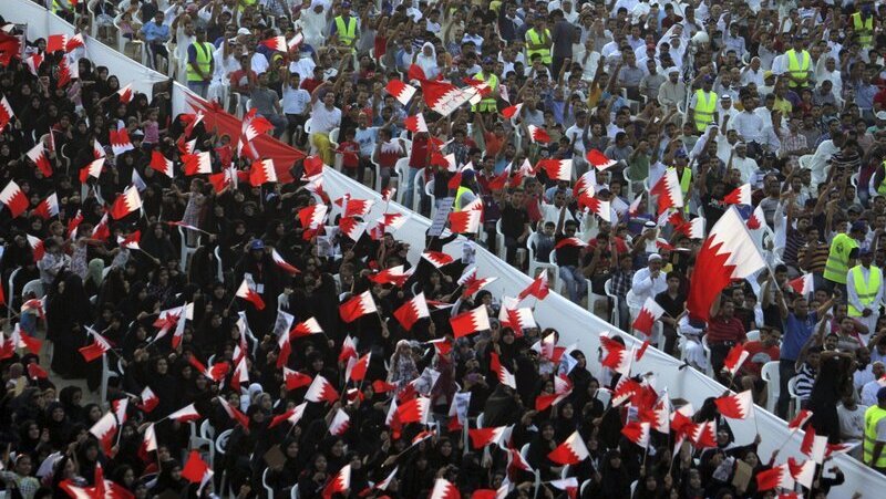 Anti government demonstrations in  Bahrain in 2011 as part of the Arab Spring 