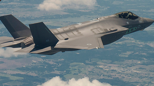 F-35 fighter jet (Photo: Lockheed Martin ) מטוסי הF35 של חיל האויר ייתנו מענה מבצעי לאיום טילי השיוט האיראניים