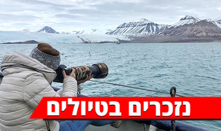 איילה פישהיימר בהפלגה בקוטב הצפוני