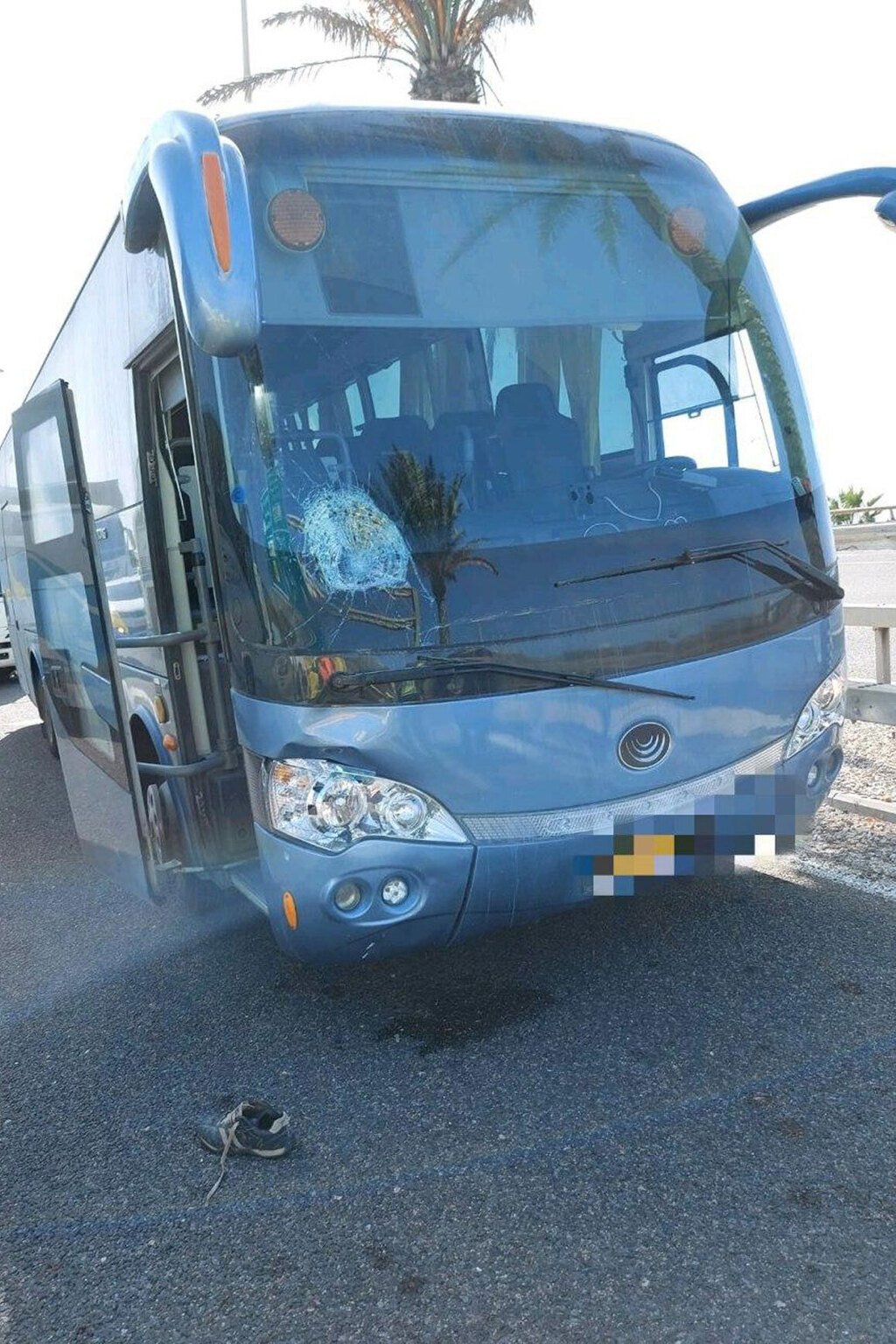 האוטובוס שפגע בהולך הרגל בחיפה