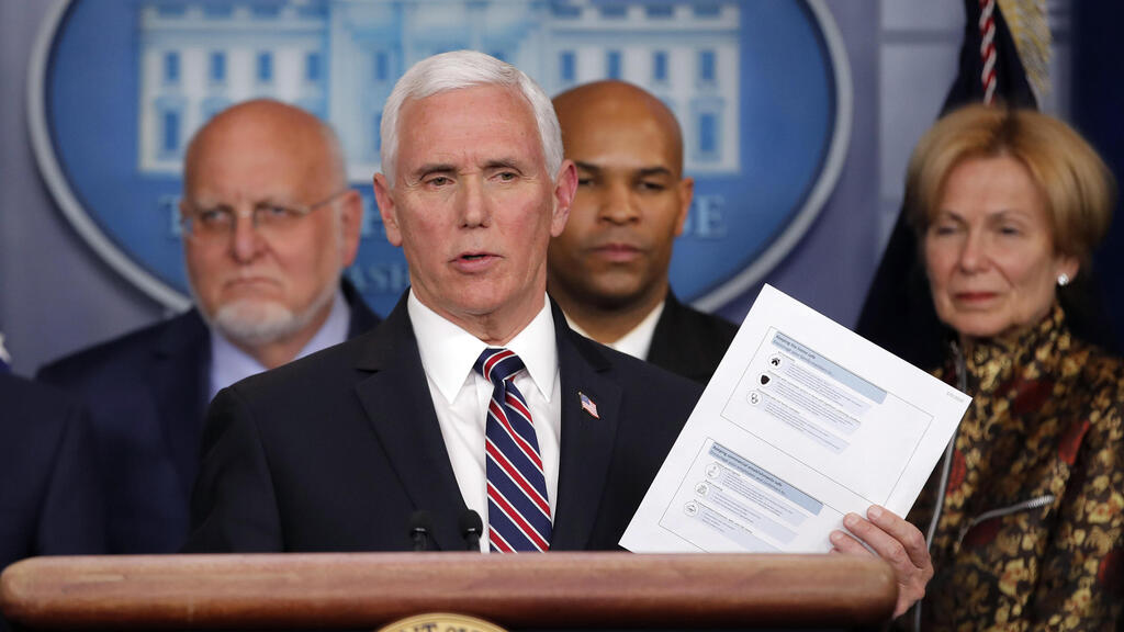  Vice President Mike Pence speaks in the briefing room of the White House in Washington about the coronavirus outbreak