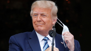 עצרת בחירות ב הבית הלבן דונלד טראמפ ארה"ב