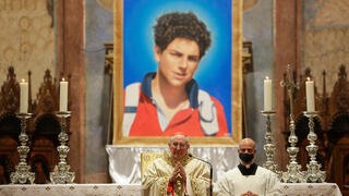 קרלו קוטיס נער שמת ב-2006 בדרך להפוך ל קדוש קתולי קתולים טקס בירוך ב אסיזי איטליה