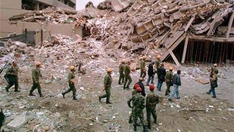 The Aftermath of the bombing of the U.S. embassy in Kenya in 1998 blamed in part on Sudan 