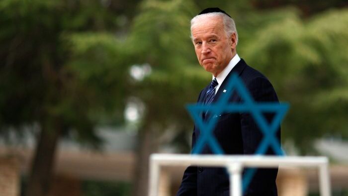 Vice President Joe Biden walks in cemetery on Mt. Herzel in Jerusalem on