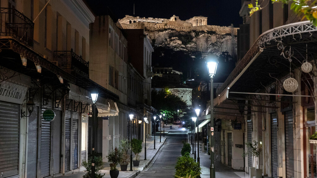 נגיף קורונה יוון אתונה סגר לילי