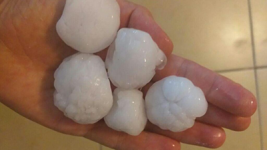 ברד גשם מזג אוויר אילת חורף