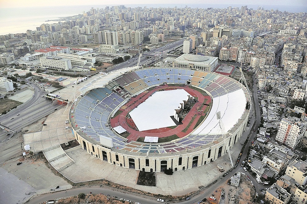 אצטדיון כמיל שמעון בביירות, שבו היה אמור להתרחש הפיצוץ