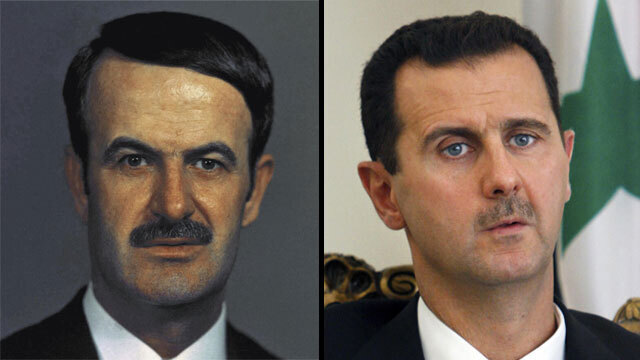 בשאר חאפז אל אסד נשיא סוריה וחאפז אל אסד