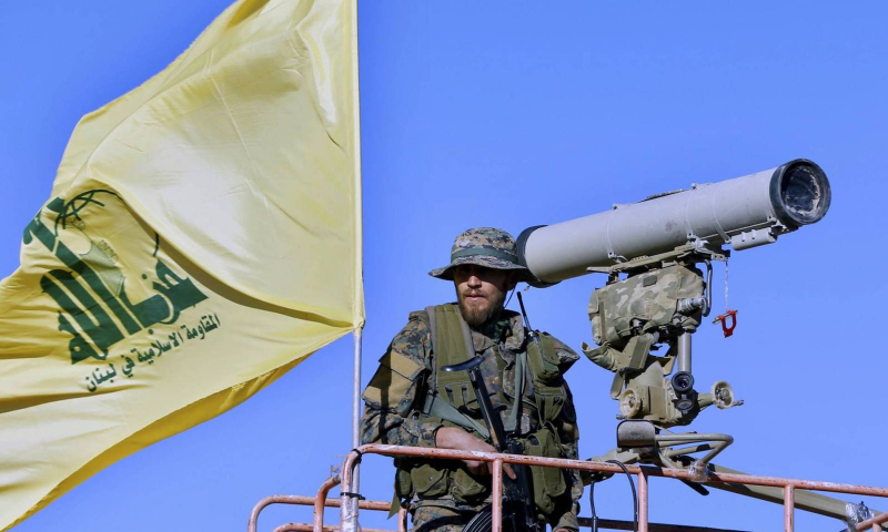 archive picture of a Hezbollah fighter in Southern Syria 