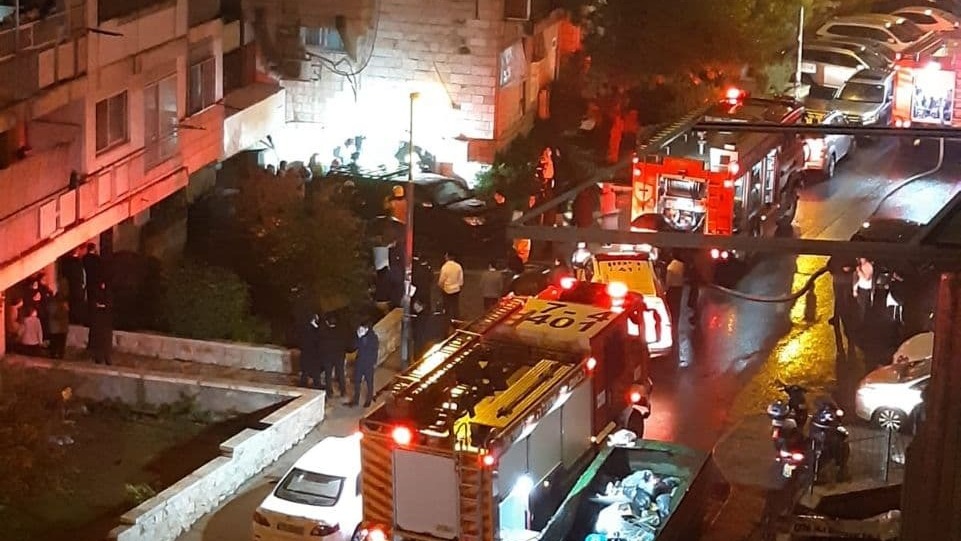 שריפה בבניין בירושלים