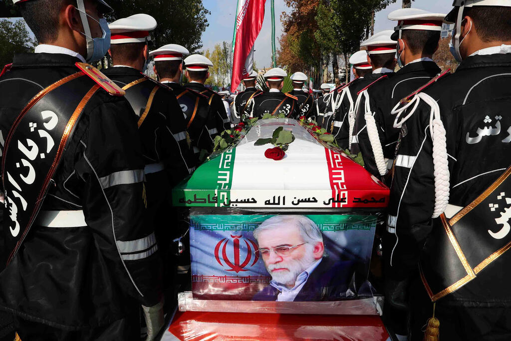 הלוויה ב טהרן איראן של מוחסן פחריזאדה מדען גרעין חיסול 