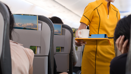 стюардесса кофе самолет