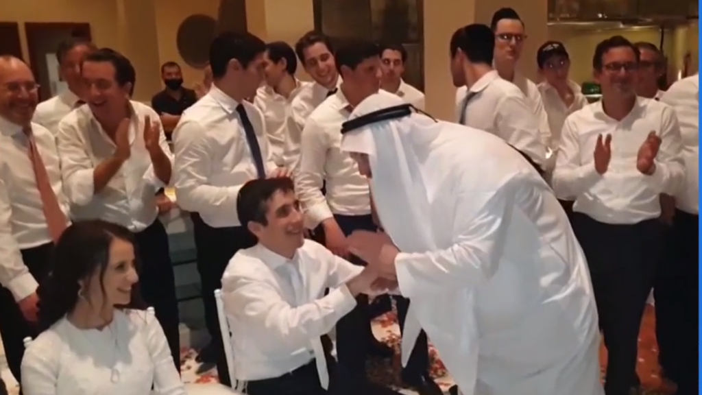 Local greets bride and groom at ultra-Orthodox wedding in Dubai 