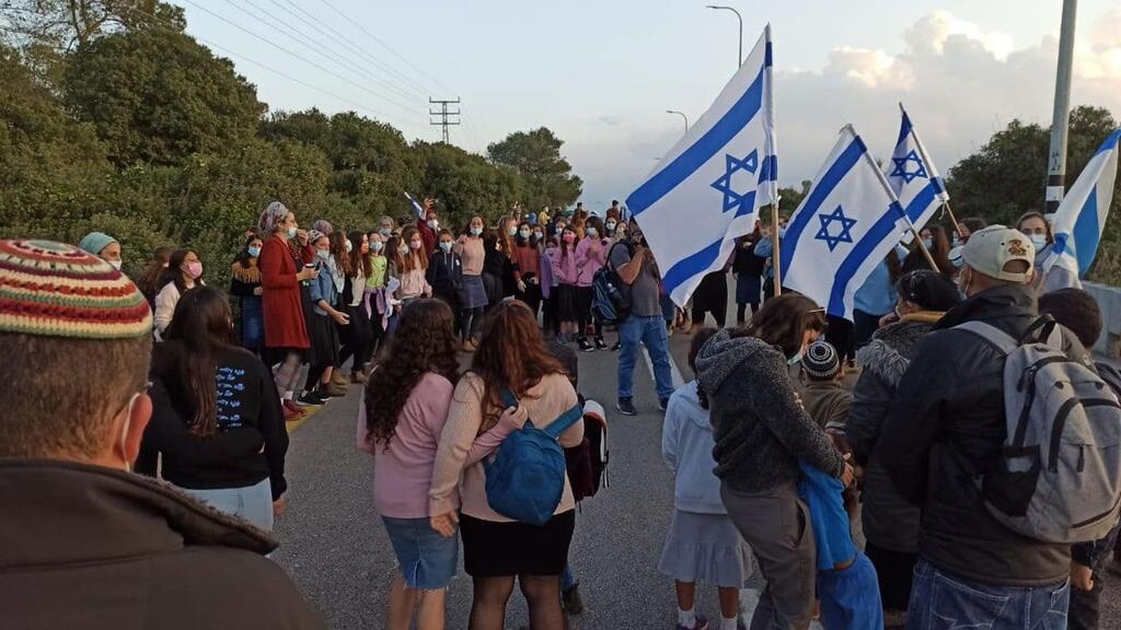 A march in memory of murdered settler Esther Hogan in 2020 (PHoto: Michael Hadad Yishayahu) אלפים מכל הארץ צעדו היום בצפון השומרון ויער ריחן לזכרה של אסתר הורגן שנרצחה ביער ריחן