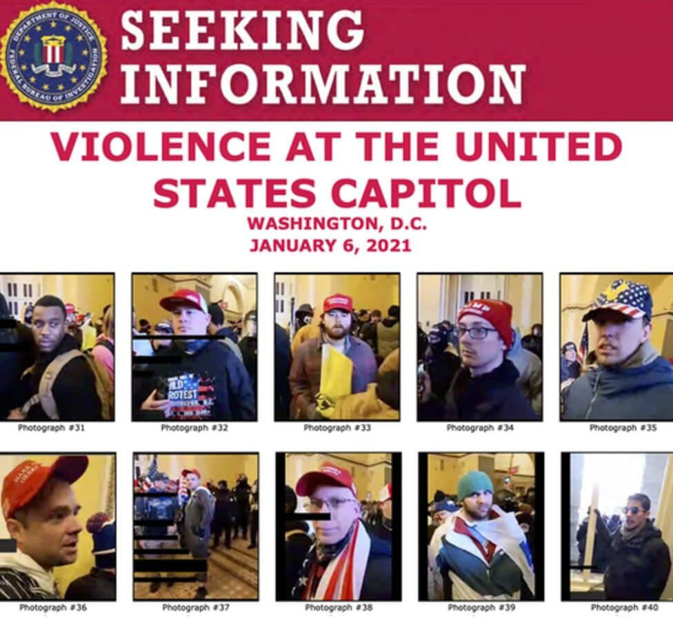 ארה"ב וושינגטון מהומות קפיטול FBI מבקש טיפים על הפורצים